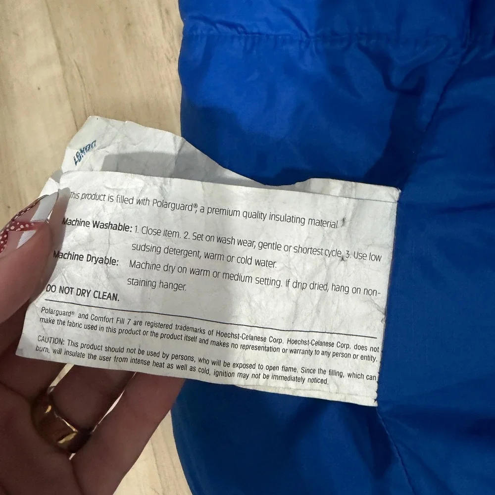The North Face Cat's Meow Blue Sleeping Bag Regular RH Zip Vintage
